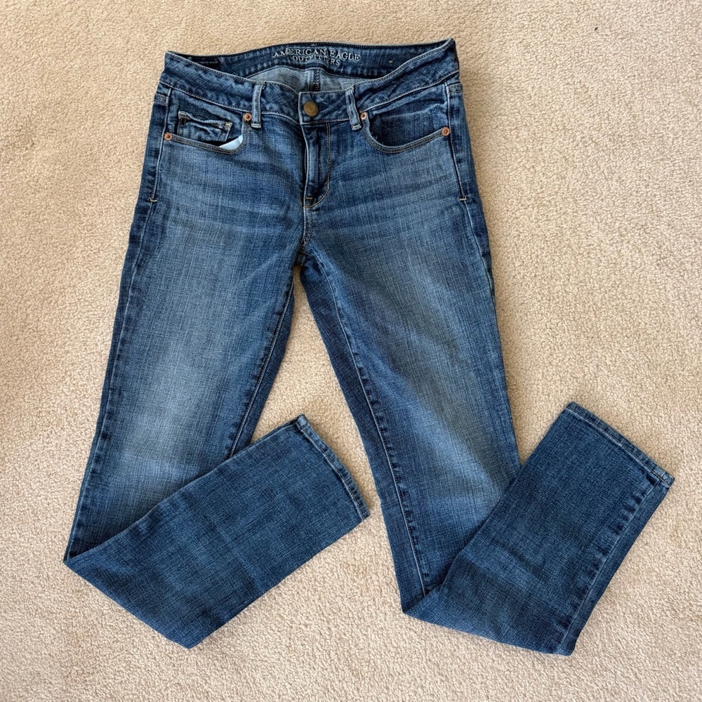 American Eagle Outfitters Dark Blue Skinny Jeans